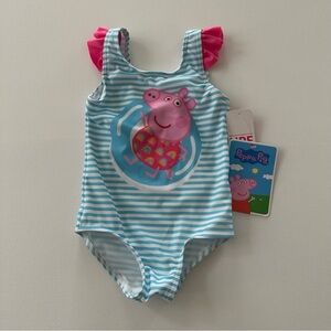Peppa Pig 18 Months Baby Girl Swimsuit NWT